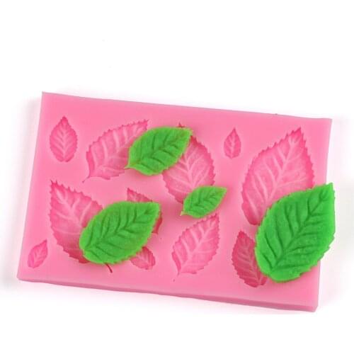 3D Leaf Silicone Mold Fondant Mold Cake Decorating Tools Chocolate Mold Baking Mold