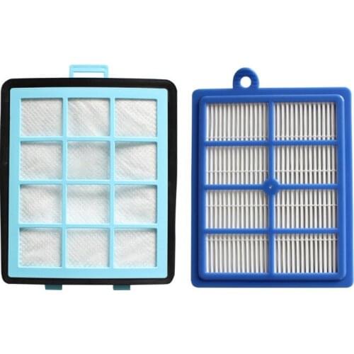 1x Exhaust vents filter + 1x Intake Vents HEPA Filter for philips FC8766 FC8767 FC8760 FC8764 vacuum cleaner parts Replacement