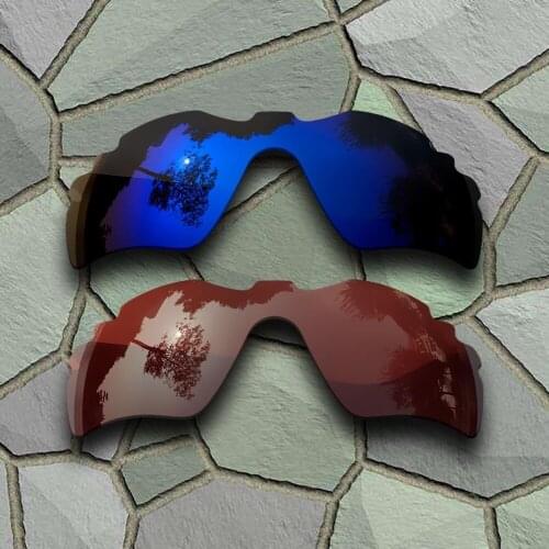 Violet Blue&Bronze Brown Sunglasses Polarized Replacement Lenses for Oakley Radar Path Vented