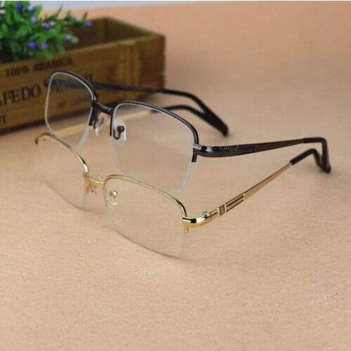 Glass Reading Glasses Men Women Natural Crystal Lens Diopter Eyewear +100 150 200 250 300 Anti Scratch Presbyopia