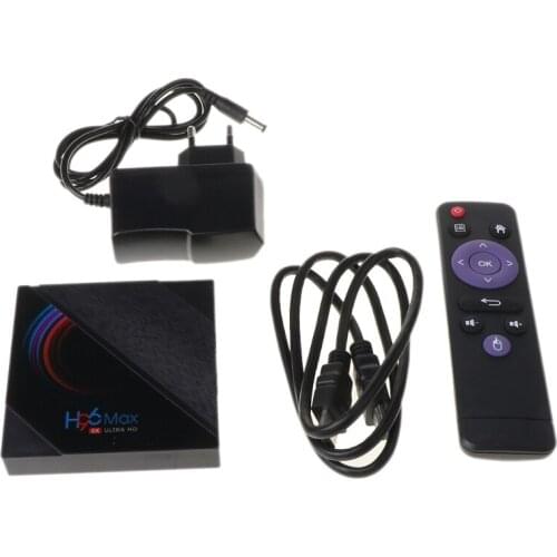 H96 MAX RK3318 And roid 10.0 Smart TV Box 2.4G&5G Dual Wifi BT4.0 Media Player Voice Remote
