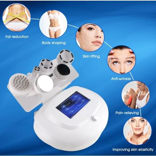 Ultrasonic Cavitation Lipo RF Fat Burning 6 In 1 Dissolve Cellulite Vacuum Cavitation System 5D Engraving Slimming Machine