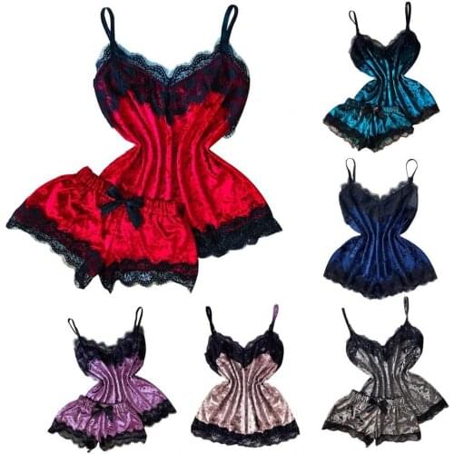 1 Set Summer Sexy Lace Chiffon Underwear Easy-using Exquisite Womens Pajamas for Girl Homewear