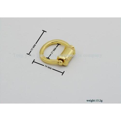 10 PCS/lot) High-grade ring arm in arm buckles on both sides of the straps links to hang bag hook bags leather hardware accesso