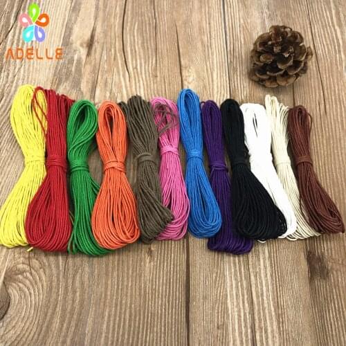 12 colors/lot 0.5/1/1.5mm x120m polishing waxed hemp rope DIY handmade zakka string bracelet necklace hangtag free shipping