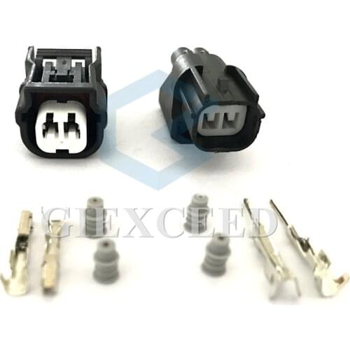 2 Sets 2 Pin 6189-7036 HV 040 Female Male Automotive Connector ABS Sensor Socket Press Switch Ignition Coil Connector For Honda
