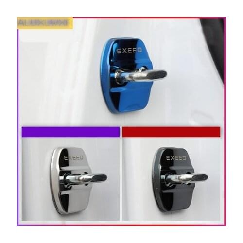 4PCS For Chery EXEED TX TXL 2018 2019 2020 2021 Car Door Lock Protective Cover Anti-rust Anti-wear Styling Accessories