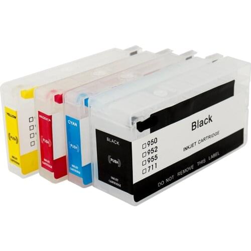 4pcs AJH-950 AJH-951 Ink Cartridge Refillable Empty ink cartridges With ARC chips for HP 8610 8620 8630 8640 Printer