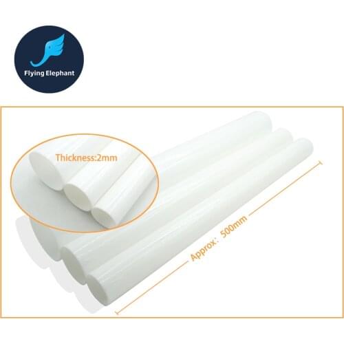 50cm/lot) OD 20 25 30 40 50 60 70 80 100mm 2mm Thick Milk White Acrylic Tube PMMA pipe for PC computer water cooling