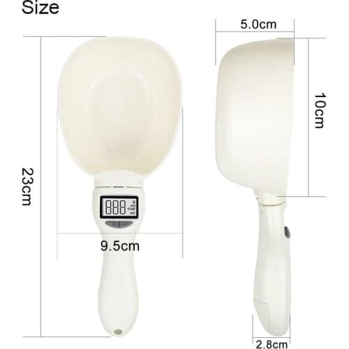 Pet Food Scale Cup For Dog Cat Feeding Bowl Kitchen Scale Spoon Measuring Scoop Cup Portable With Led Display