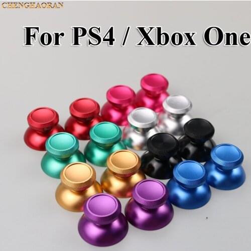 ChengHaoRan 1pc 8Colors Optional Universal Aluminum Alloy Metal Analog Joystick Thumb Cap stick For PS4 Xbox One Controller
