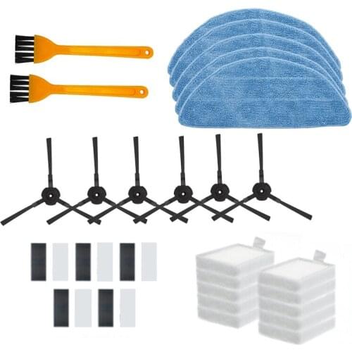 Vacuum Robot Cleaner Parts Side Brush Mop Cloth Hepa Filter for Ilife V5 V5S V3 V3S V5Pro V50 V55 X5 V5S Pro