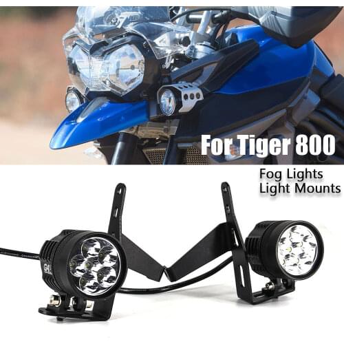 For Tiger800 Tiger 800 XCX XRX 2015 - 2018 2017 Fog Lights Auxiliary Bracket Driving Lamp Spotlight Bracket Holder Spot Light