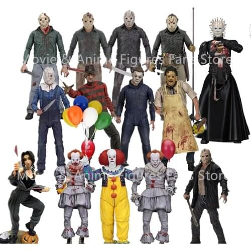 18cm NECA 3D 13th Friday Jason Leatherface Chainsaw John Carpenters Michael Myers Freddy Krueger Hellraiser Action Figure Toy