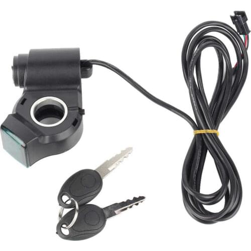 E-Bike Thumb Throttle LCD Display Digital Battery Voltage Power Switch Electric Vehicle E-bike Motor Throttle E-bike Accessory