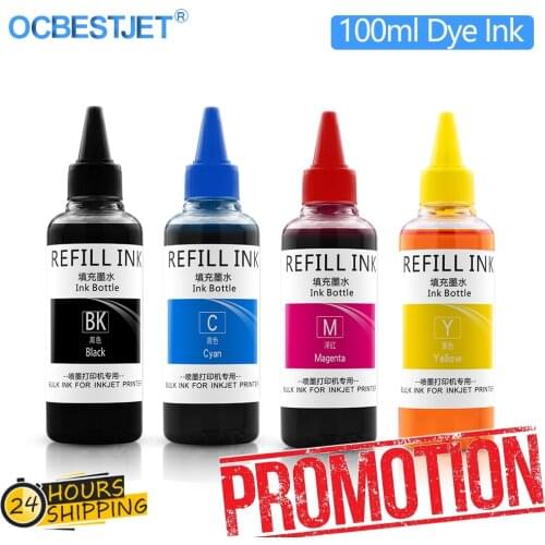 400ml Dye Ink Bottle For Epson Universal Ink Compatible For Refill Ink Cartridges for Epson HP Canon Brother Printer Bulk Ink