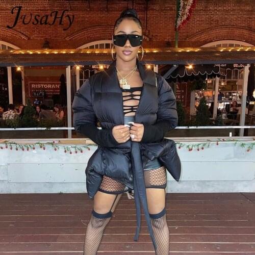 Женские черные куртки JUSAHY China At AliExpress