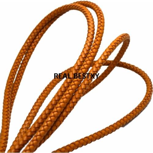 5m/lot approx 6mm Genuine Leather Round Thong Cord Leather Cord String Rope DIY Necklace Bracelet DIY Jewelry Making genuine