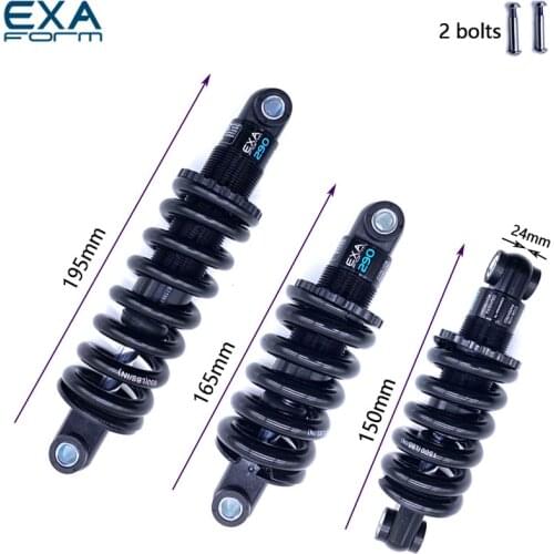 KS EXA Form Bike Shock Absorber Rear Shock 125 150 165 190 mm for Downhill CX MTB Moutain Bike Electric Scooter Kindshock 650LBS