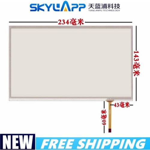 New 10.1''inch Resistive touch screen 10.2 inch handwriting screen external Industrial equipment Touch panel 4 wire 234mm*143mm