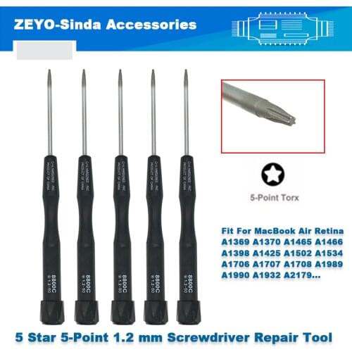 1PC 5 Star 5-Point 1.2 mm Pentalobe Screwdriver Repair Tool For Macbook Air Pro Retina Professional Maintenance Tools