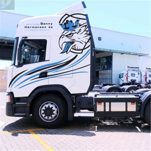 Applicable to trailer Jiefang J6P Chenglong H7 Auman GTL heavy truck truck Scania modified pull float sticker