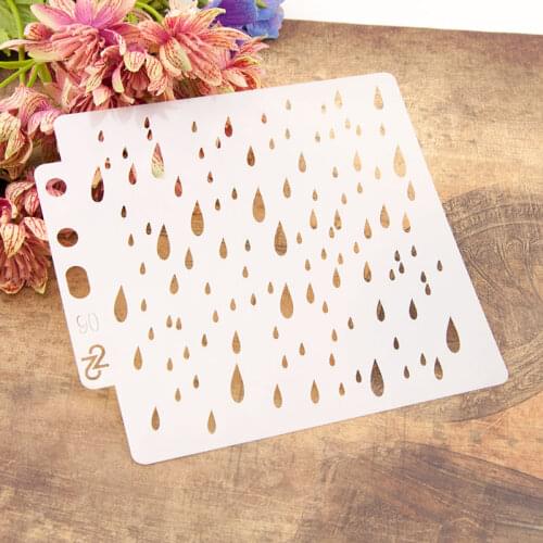 Raindrop DIY Layering Stencils Wall Painting Scrapbooking New Design Coloring Embossing Crafts Decoration Paper Card Template