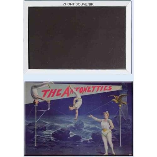 Acrobatic troupe performance advertising posters 24032 Retro nostalgic fridge magnets