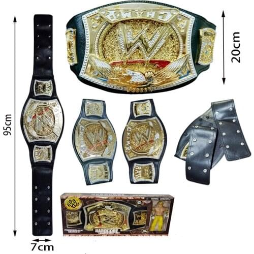 Wrestler Championship Belts Action Characters Figure Toys Occupation Wrestling Belt Gladiators Model Fans Children Gift