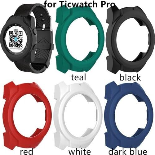 Silicone Protector Soft Shell Protective Frame Case Cover Bumper For Ticwatch pro Smart Watch Protective Case Shell Cover 100pcs