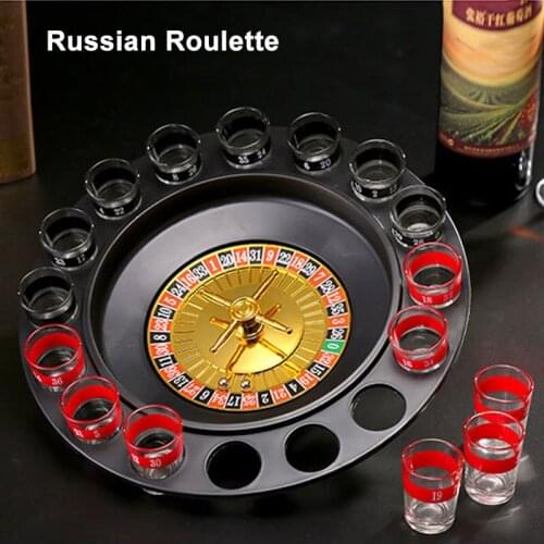 Shots Glass Roulette Drinking Game Set with 16 Shots Glasses Adult Party Games In Stock