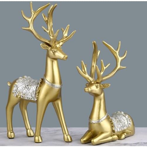 Artracyse Decorations Elk Crafts Cabinet Home Wine Cabinet Resin Lucky Living Room Entrance Creative Gift Living Room Decoration