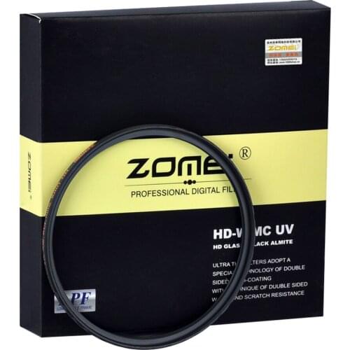 Zomei HD 18 layer Ultra Slim MC UV Filter Waterproof Oilproof Scratch MCUV Filter For Canon Nikon Sony Pentax Fuji Lens