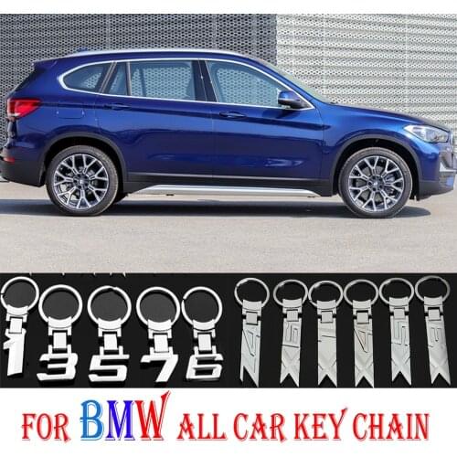 High Quality For BMW X6 X5 X4 X3 X1 SERIES 1 3 4 5 6 7 8 G01 G02 Z4 E46 E36 E90 F30 G30 E53 E70 F48 Car Styling Key Chain Rings