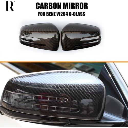 W204 W207 W212 W176 W218 W221 Carbon Fiber Replaced Side Rear View Mirror Cover Cap for Benz A C CLS E CLA Class
