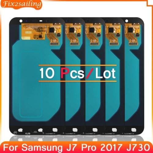 Super AMOLED LCD For Samsung Galaxy J7 Pro 2017 J730 J730F Display Touch Screen Assembly For Samsung J730 LCD