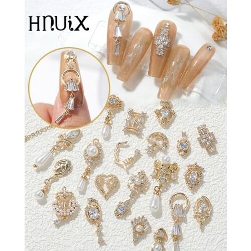 1pieces 3D metal Zircon Nail art jewelry japanese nail decorations top quality zircon crystal manicure zircon diamond charms