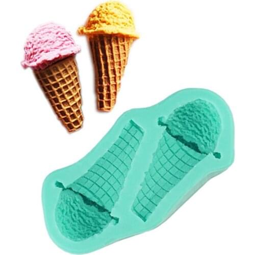 1 Piece Silicone Cone Ice Cream Mold DIY Dessert Pastry Making Mould Homemade Freezer Juice Ice Pop Mold Kitchen Popsicle Tools