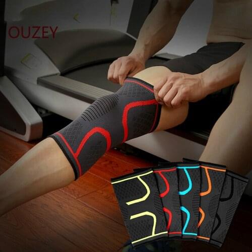 2PCS Fitness Running Cycling Knee Support Braces Elastic Nylon Sport Compression Knee Pad Sleeve for Basketball Volleyball