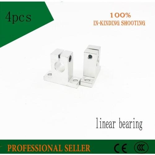 4pcs SK20 Free shipping 20mm Shaft Support CNC Router for CNC linear rail supports router 20 mm