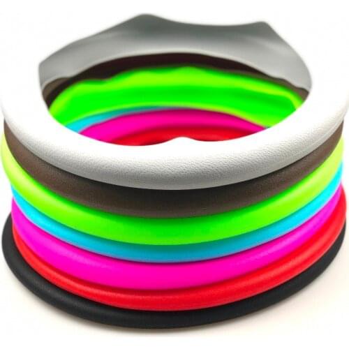 Car Soft Silicon Steering Wheel Cover For SSANGYONG Chairman Rexton Kyron Rodius Actyon korando Tivolan