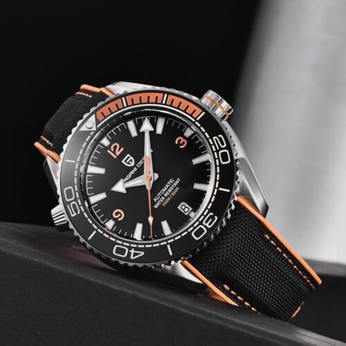 PAGANI DESIGN Sapphire Glass NH35A Automatic Waterproof Watch Fashion Sports Mechanical Watch Stainless Steel Watch for Men