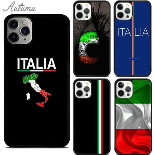Italy Flag Phone Case for iPhone 11 12 Pro Max mini X XR XS SE 2020 5 6S 7 8 Plus Samsung Galaxy S8 S9 S10 Cover shell