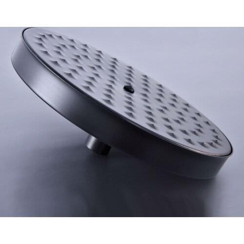 Black Brass Round Rain Shower Head Water Saving Top Spray Rainfall Shower Heads Oil Rubbed Bronze Bsh246