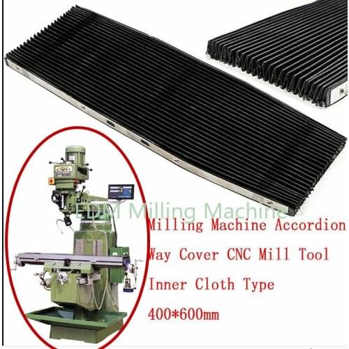 Milling Machine Part Accordion Way Cover Rubber Cover 400*600mm Type For CNC Bridgeport Mill Tool