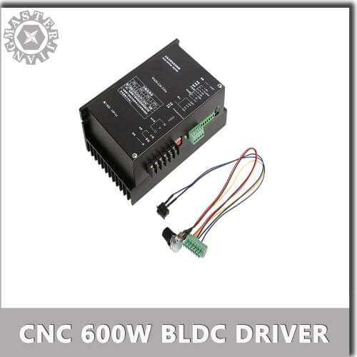 For 600W Brushless Spindle Motor Stepper Motor Driver CNC Input 220VAC Output DC 600W BLDC Driver WS55-220-310A