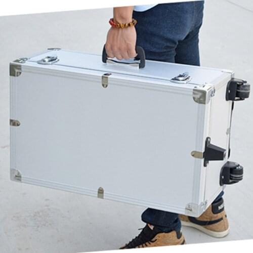 Travel trolley precision instrument toolbox moisture proof, shockproof aluminum alloy ABS suitcase bag storage box luggage bags