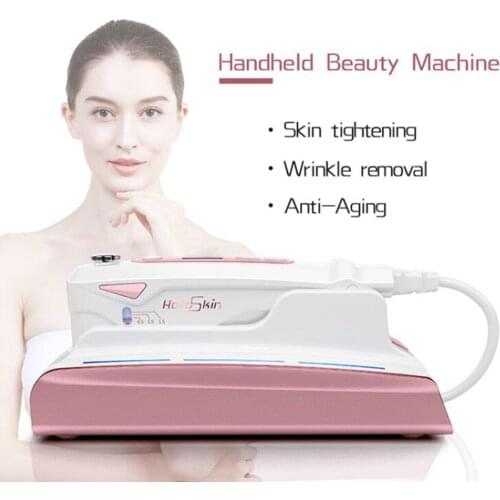 HelloSkin HIFU Machine Mini Focus Ultrasonic Portable Heat Up Facial Device Home Use Pro Chin Neck Skin Rejuvenation Anti Aging