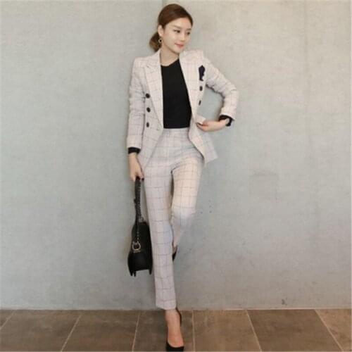 Kalenmos Women's Trouser Suits In A Cage
