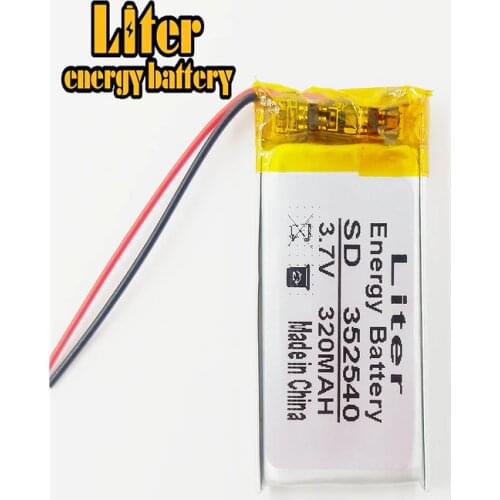 Li-polymer Battery 352540 3.7v 320mAh Lithium Polymer Battery Rechargeable Battery Good Quality OEM For GPS